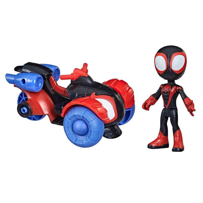 Marvel Spidey and His Amazing Friends Miles Morales Techno-Racer, 1 of 11