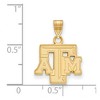 Black Bow Jewelry 14k Yellow Gold Plated Sterling Silver Texas A&M Aggies NCAA Small Pendant - 2 of 3