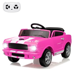 12v Battery Powered Ride on Toys, Ride on Licensed Shelby GT350 Car with Remote Control, Kids Electric Vehicle with Safety Belt - 1 of 4