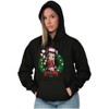 Betty Boop Christmas Santa Wreath Hoodie Sweatshirt Women Brisco Brands - 4 of 4