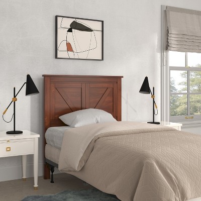 Glenwillow Home Farmhouse Style Wood Panel Headboard In Black, Twin ...