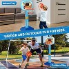 Adjustable Toddler Basketball Hoop with Light Sound and 3 Balls Indoor Sport Toy for Ages 1-3 Gift - 3 of 4