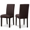 Subrtex Faux Leather Indoor Dining Chair Set Of 2, Modern Mid-Century Chairs For Home - image 2 of 4