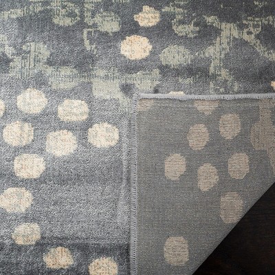 Celestial Splendor Hand-Knotted Viscose Area Rug in Gray