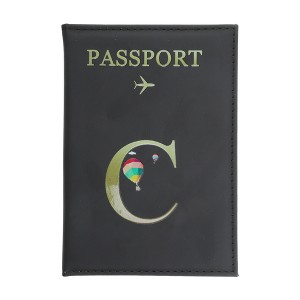 Unique Bargains Durable Letter Pattern Passport Holder 1 Pc - 1 of 4