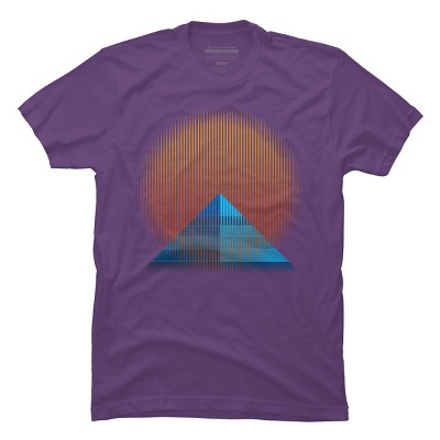 Men's Design By Humans Pyramid Sun By Ramzi T-Shirt