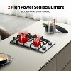 GASLAND GH30SF 12-Inch 2-Burner Built-in Gas Cooktop, NG/LPG Convertible, Stainless Steel - 3 of 4