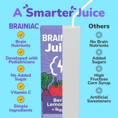 Brainiac Kids Berry Lemonade Juice Drink 8 pk/6.75 fl oz Boxes