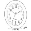 Clockswise 13.75 Inch Plastic Round Battery Operated Simple Modern Wall Clock - Office, Livingroom, Dining Room, Bedroom and Kitchen Wall Decor - image 4 of 4