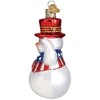 Old World Christmas Blown Glass Ornament for Christmas Tree, Patriotic Snowman - 4 of 4