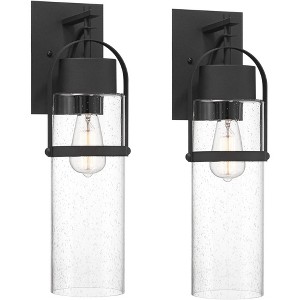 Possini Euro Design Possini Euro Caramela 20" High Black Wall Sconce Set of 2 - 1 of 4