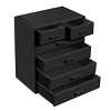 Sorbus 6 Drawer Makeup Organizer Case - Storage for Vanity, Bathroom, Dorm, Closet, and more -Large, 2 Small Drawers - 2 of 4