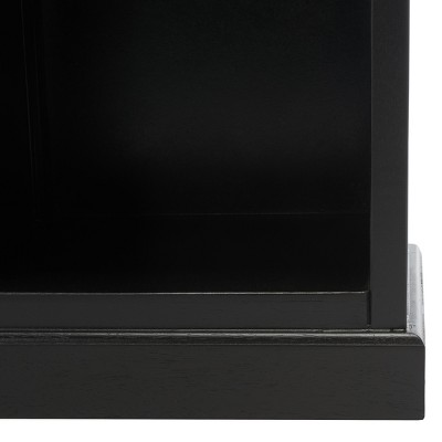 Maralah Black Solid Wood 5-Shelf Cube Bookcase