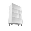 Vynxaria Modern 6-Shelf Bookcase White, Scratch-Resistant Melamine Coating, Easy to Clean, for Books/Decor - 4 of 4