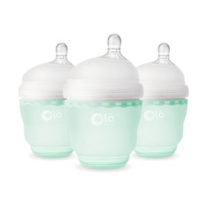 Olababy Gentle Bottle - Mint 4oz (3PK) - 1 of 4