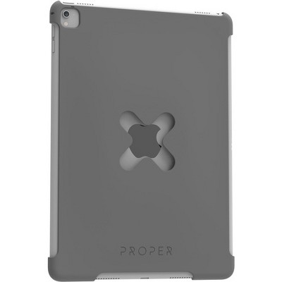 PROPER X Lock Case - For Apple iPad Air 2, iPad Pro (2017) iPad Air 2, iPad Pro (2017), Apple Pencil - Space Gray - Rubberized