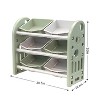 Acekool Kids Toy Organizer with 6 Removable Bins, Multi-Functional Storage Cabinet for Playroom, Nursery, Living Room - 2 of 4
