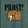 Women's - Peanuts - Prost Snoopy Root Beer Lightweight French Terry Wide Neck Long Sleeve Shirt - 2 of 4