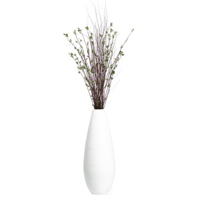 Uniquewise 31.5" Spun Bamboo Modern Metallic Tall Floor Vase