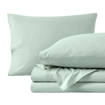 300 Thread Count Organic Cotton Percale Bed Sheet Set by Bare Home