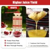 Manual Fruit Wine Press, Wood Steel Fruit and Wine Press With T-Handle, Wine Making Press for Outdoor, Kitchen, Assembly Required - 2 of 4