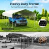 XBRIGH 12x20 Ft Carport, Heavy Duty Metal Car Port, All-Weather Protection, Easy Assembly for Cars, Trucks, Boats, Tractors, and Outdoor Storage - 3 of 4