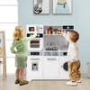 Costway Kids Play Kitchen Toy Set w/ Water Dispenser Sink Faucet Microwave Oven Utensils - 4 of 4
