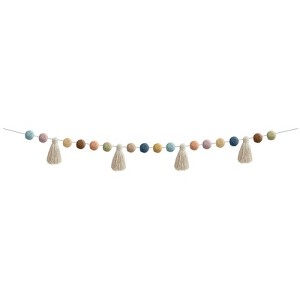 Teacher Created Resources Everyone is Welcome Pom-Poms and Tassels Garland (Pack of 3) - 1 of 1