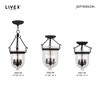 Livex Lighting Jefferson 3 - Light Flush Mount in  Black - 4 of 4