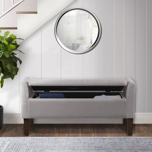 510 Design Blaire Flip-Top Upholstered Storage Bench - 1 of 4