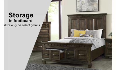 Faris Black 5-Drawer Chest with Felt Lined Top Drawer