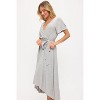 WEST K Women's Georgia Knee-length Faxu Wrap Knit Dress - 4 of 4