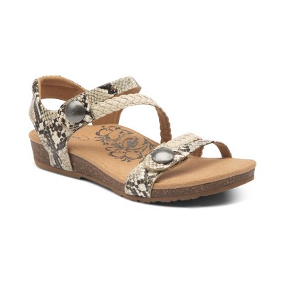 Aetrex Jillian Braided Quarter Strap