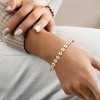 Ross-Simons Italian 8mm Sterling Silver and 18kt Gold Over Sterling Bead Bracelet - 2 of 3