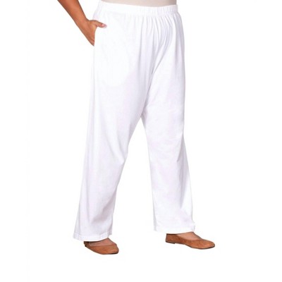Women's Cotton Wide Leg Pants - Plus - On The Plus Side
