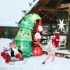 6 FT Christmas Inflatable Decoration, Inflatable Christmas Tree with Elf and Santa Claus, Blow Up Yard Decorations for Holiday Party Yard Lawn Garden - 2 of 4