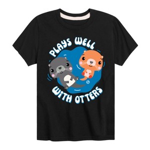 Boys' - Fisher Price - Plays Well With Otters Short Sleeve Graphic T-Shirt - 1 of 4