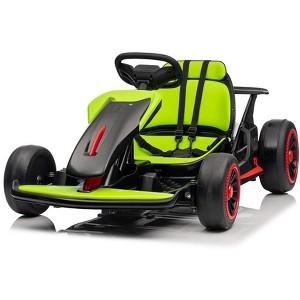 Go Kart for Kids, 24V Drift Kart with 2X200W Strong Motor, 7AH Big Battery, Electric Pedals - 1 of 4