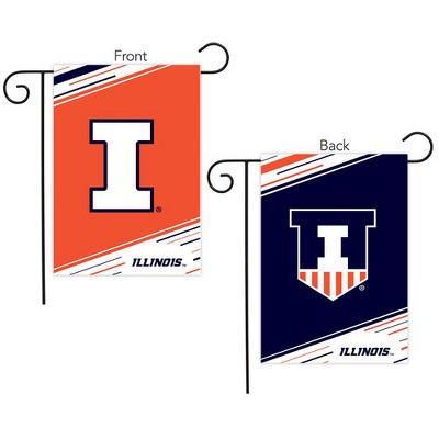 Illinois University Double-Sided Polyester Garden Flag 18" x 12.5"