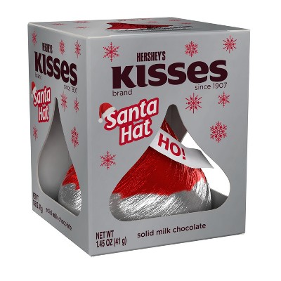 Hershey's Holiday Milk Chocolate Santa Hat Mini Kiss - 1.45oz