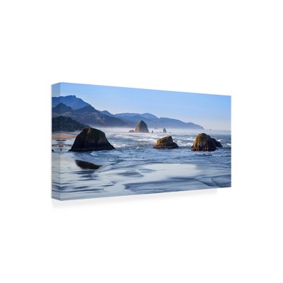 Trademark Fine Art -Michael Broom 'Cannon Beach Oregon' Canvas Art