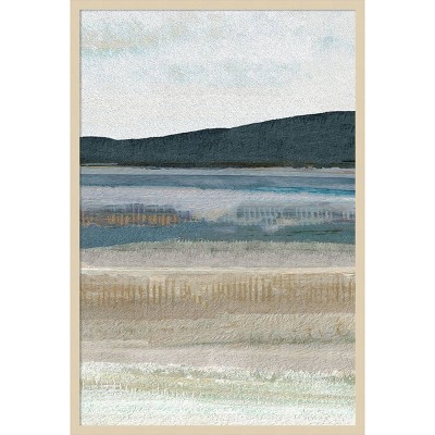 Saltwater Bay III Natural Framed Abstract Landscape Print
