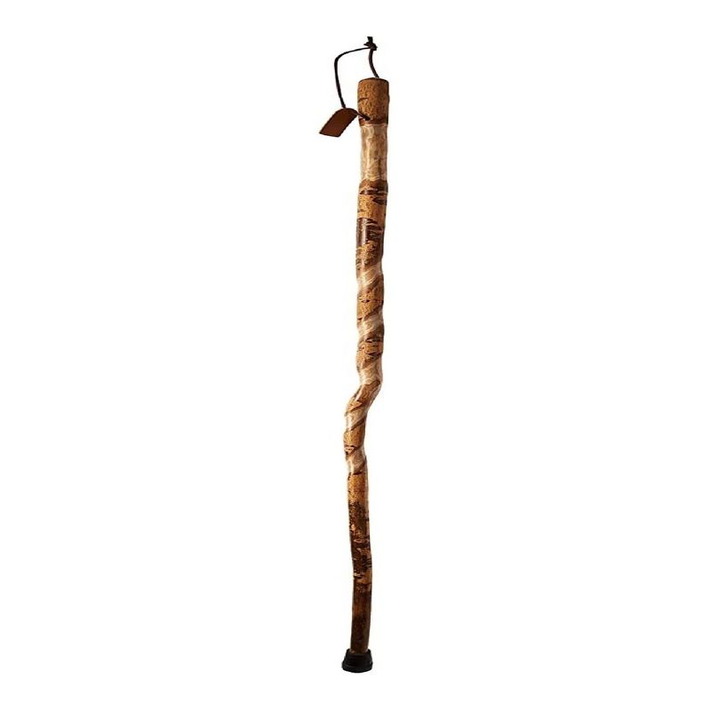 Brazos Twisted American Hardwood Wood Walking Stick 55 Inch Height, 2 of 6