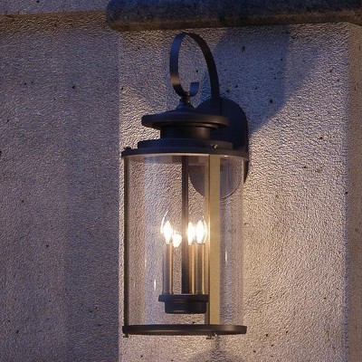 Urban Ambiance Luxury Rustic Outdoor Wall Light,  22.75"H x 9.875"W,  Olde Bronze Finish, UHP1121
