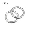 Unique Bargains Hanging Hardware 316 Stainless Steel Welded O-Rings 2 Pcs - 3 of 4