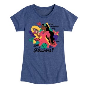 Girls' - Disney - Did Someone Say Flowers Fitted Short Sleeve Graphic T-Shirt - 1 of 4
