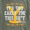 Men's - Yellowstone - Its Too Early For This Rip Wheeler Short Sleeve Graphic T-Shirt - 2 of 4