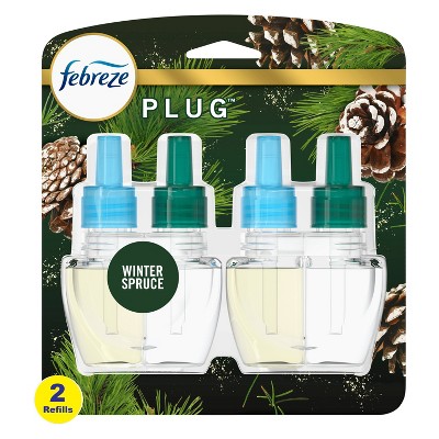 Febreze Plug with Fade Defy Technology Air Freshener - Winter Spruce - 1.75/2ct