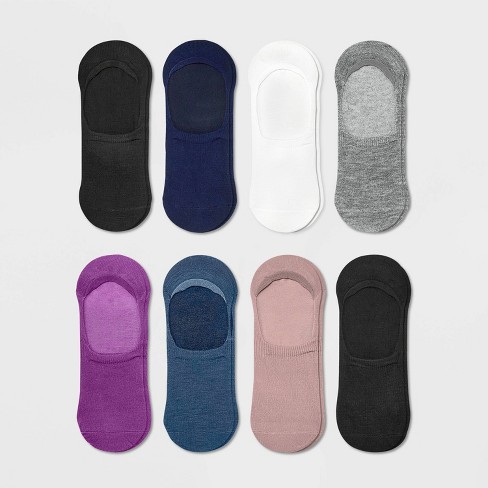 Women's Jewel 8pk Liner Socks - Xhilaration™ Assorted Colors 4-10