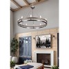 Toltec Lighting Belmont 10 - Light Chandelier in  Matte Black - 2 of 2